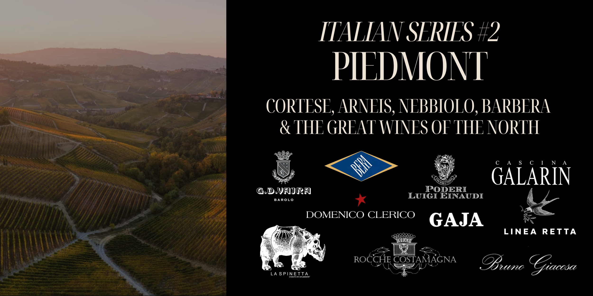 Italian Series #2: Piedmont - Cortese, Arneis, Nebbiolo, Barbera &amp; the Great Wines of the North
