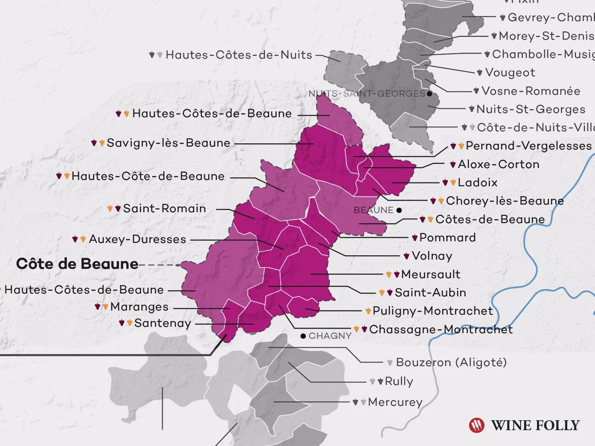 Cote de Beaune, Burungdy