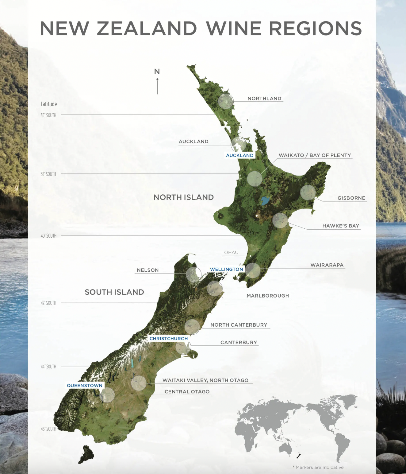 New Zealand Wine Map