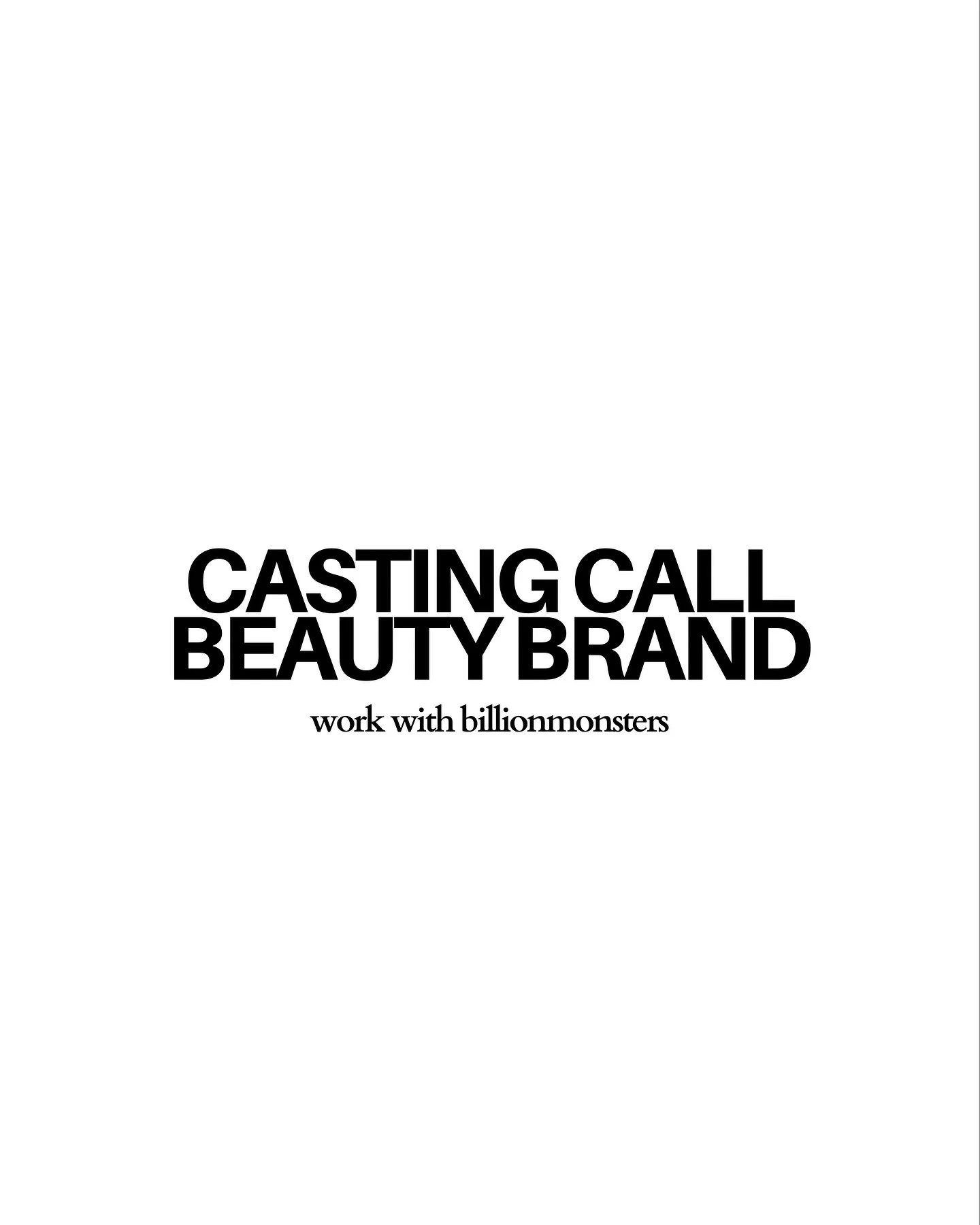 Casting Gen Z (18~25 years old) female models for a beauty brand's holiday campaign on 9/23. This will be a full day in either a Los Angeles or Orange County house (exact location TBD).

Agents, please send us your packages. Models, please direct mes