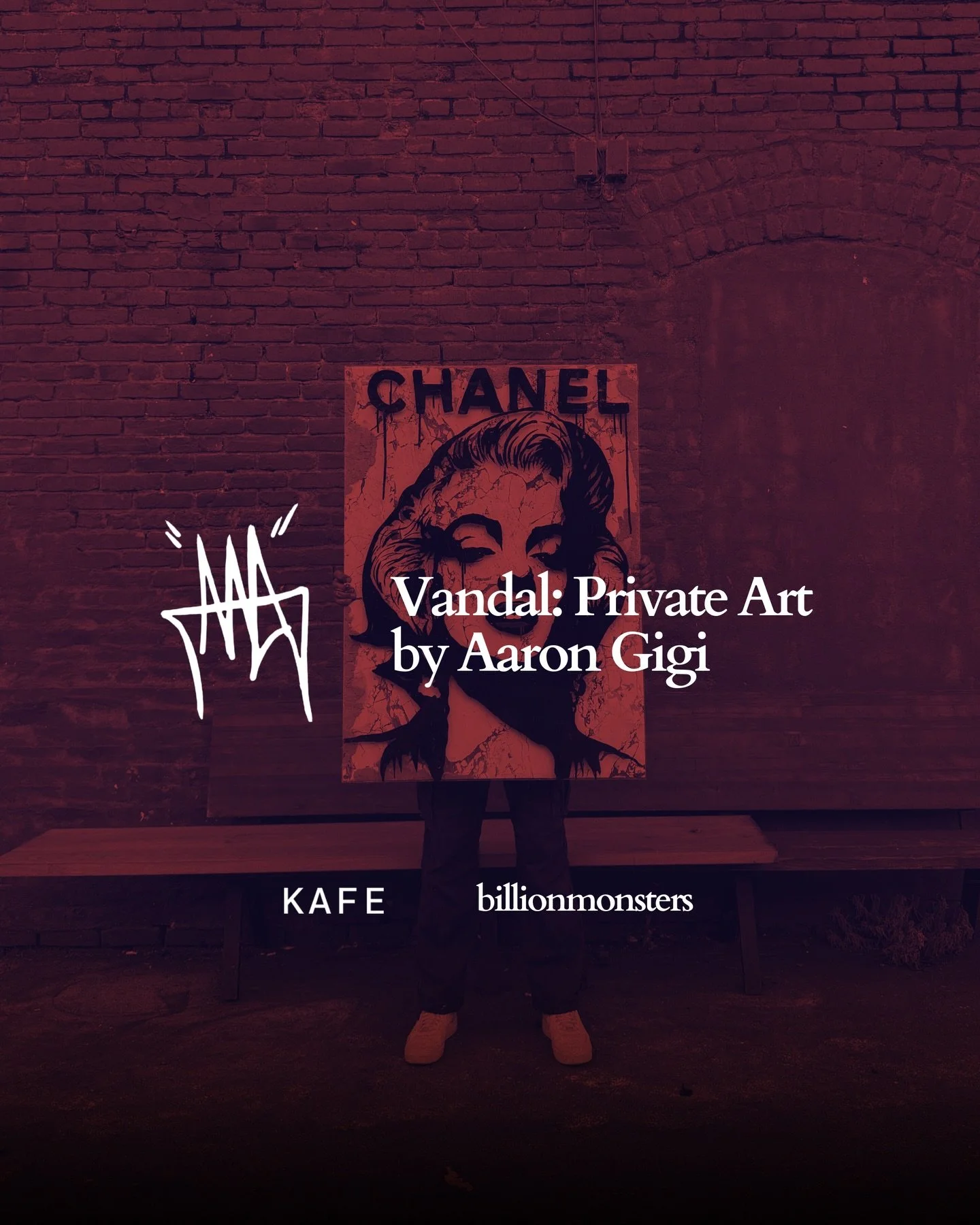Private art experience with Aaron Gigi, the world-renowned Miami artist. Presented by KAFE. We are excited to be the strategic marketing partner of the KAFE franchise and invite our clients and friends of the agency to the event this Sunday.

Clients