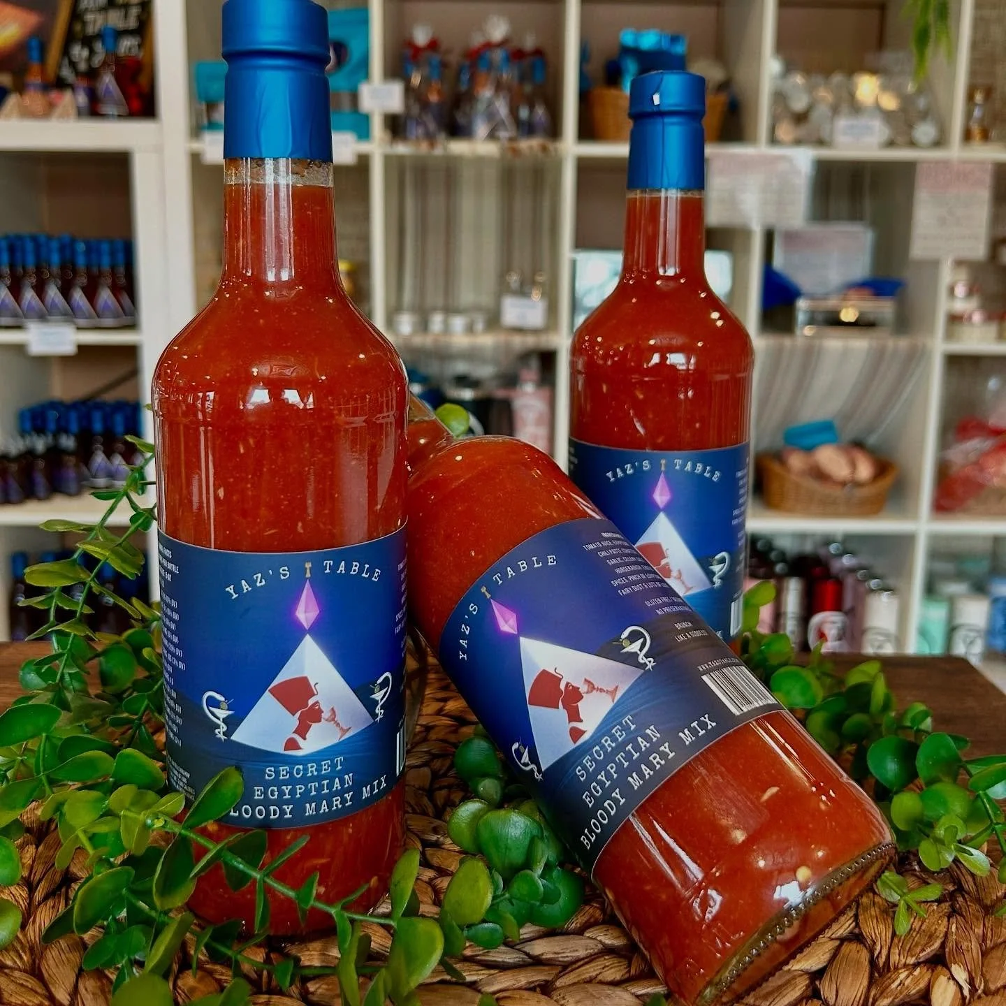 Take a little piece of Yaz&rsquo;s Table home with you! ✨

Our retail section is stocked with all the bold flavors you love. From our signature Hot Sauce 🌶️ and Bloody Mary Mix 🍅 to our Homefry Spice Blend 🥔 and Egyptian Green Za&rsquo;atar 🌿. Pe