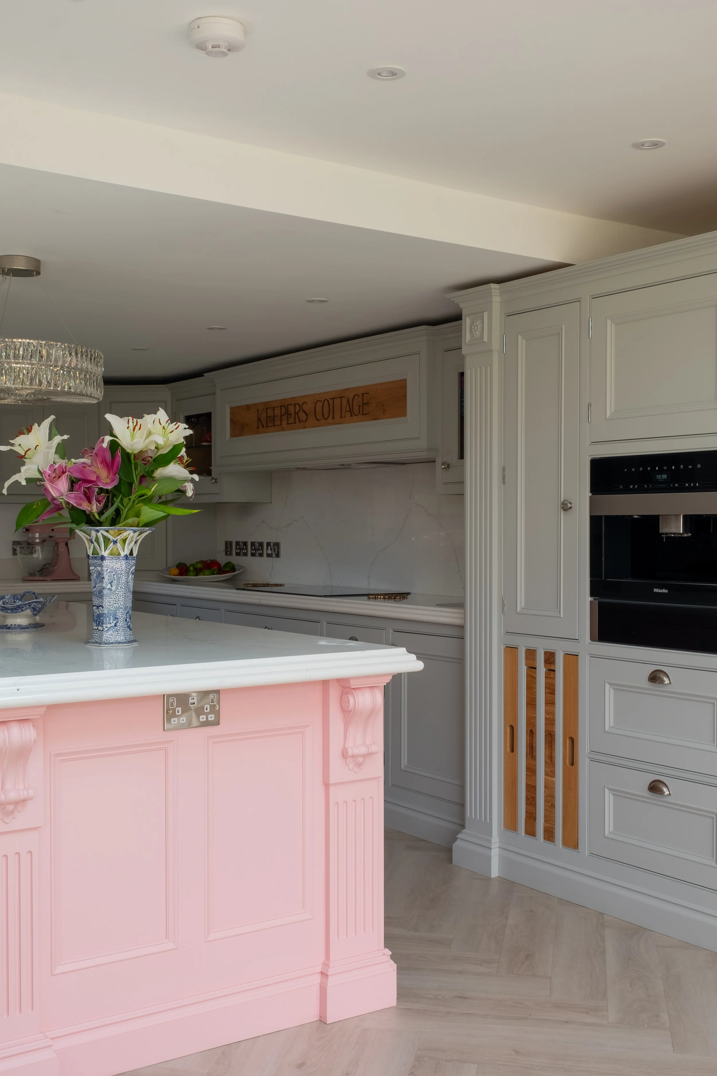Pink Island Kitchen