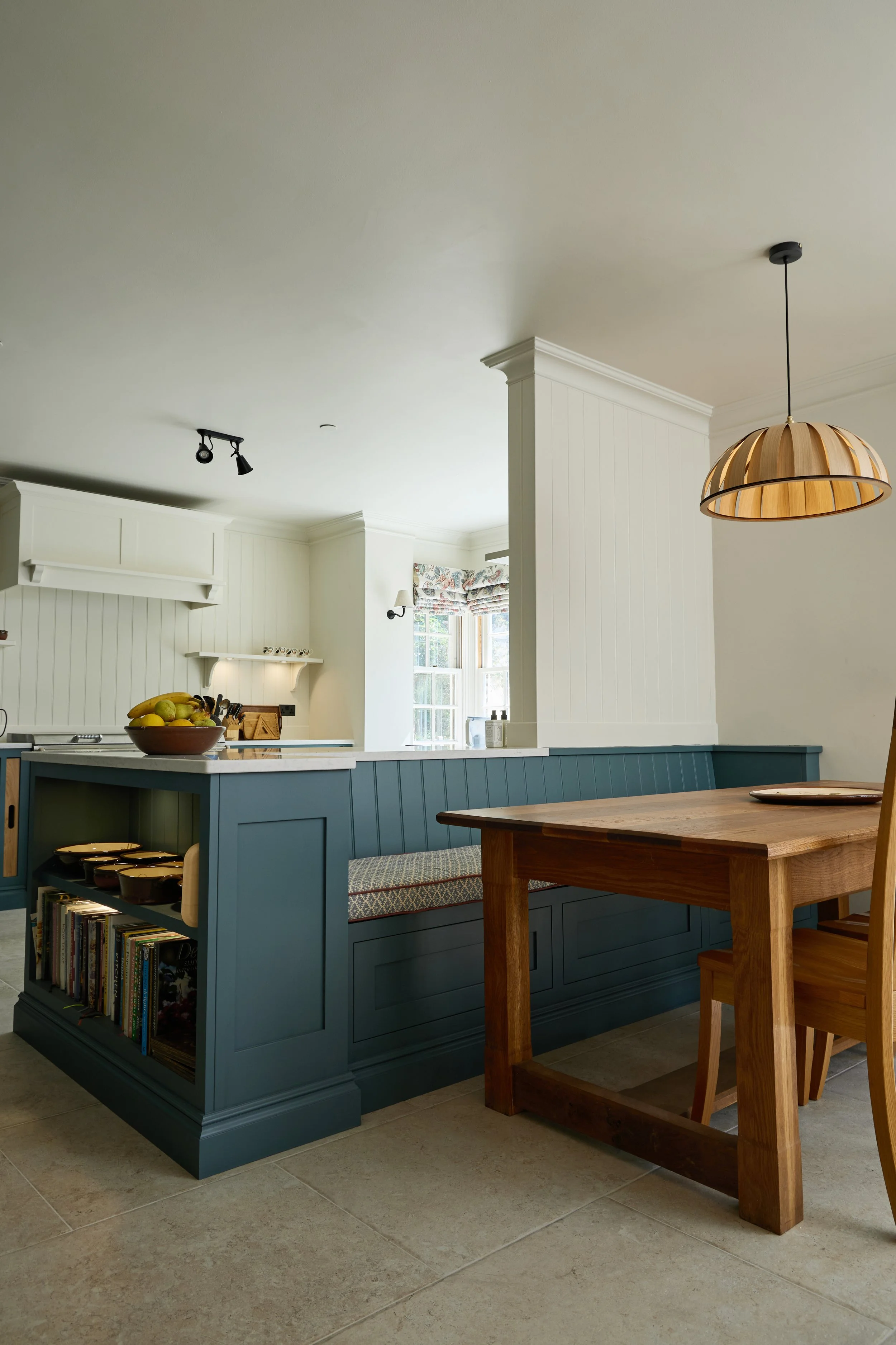 Kitchen with Peninsula Banquette