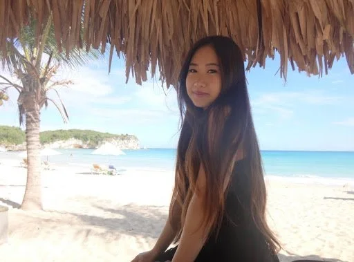 photo of Amalia on a beach