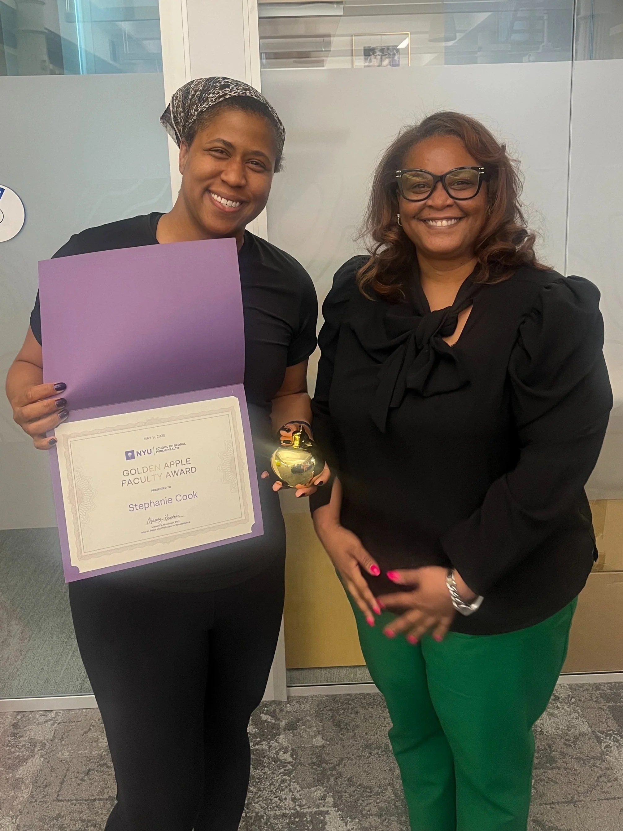 Dr. Cook NYU Golden Apple Faculty Award 2025.jpg