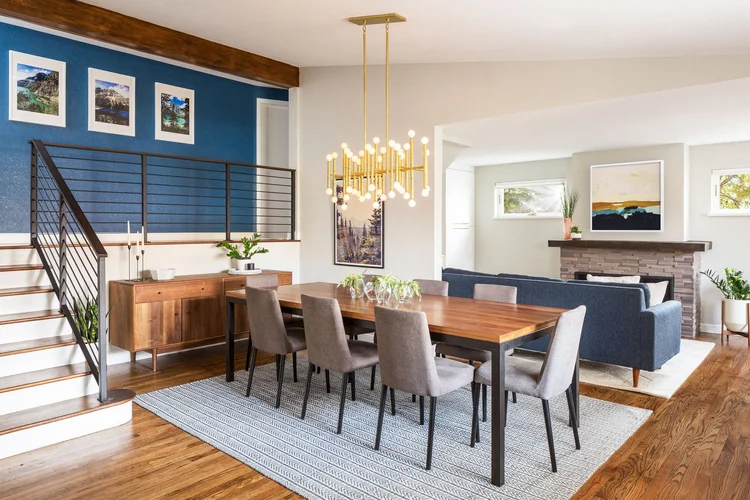 Open modern kitchen at Berkeley Lake in Denver