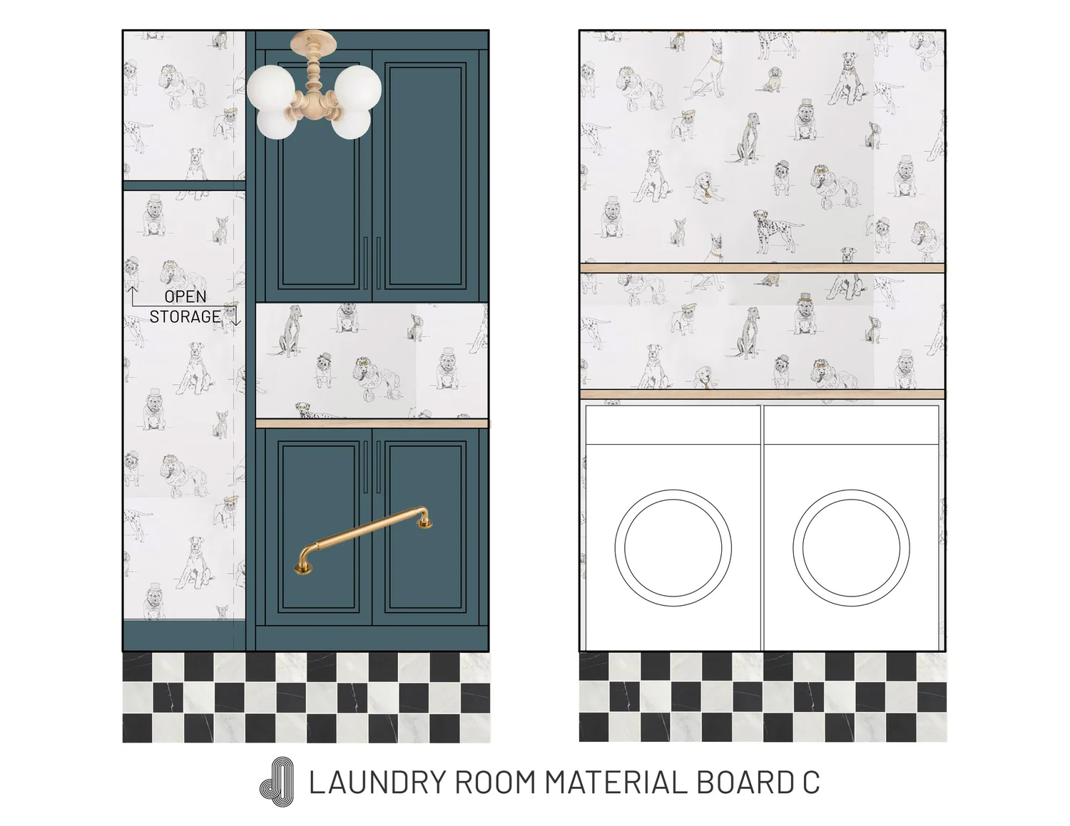 Laundry material board