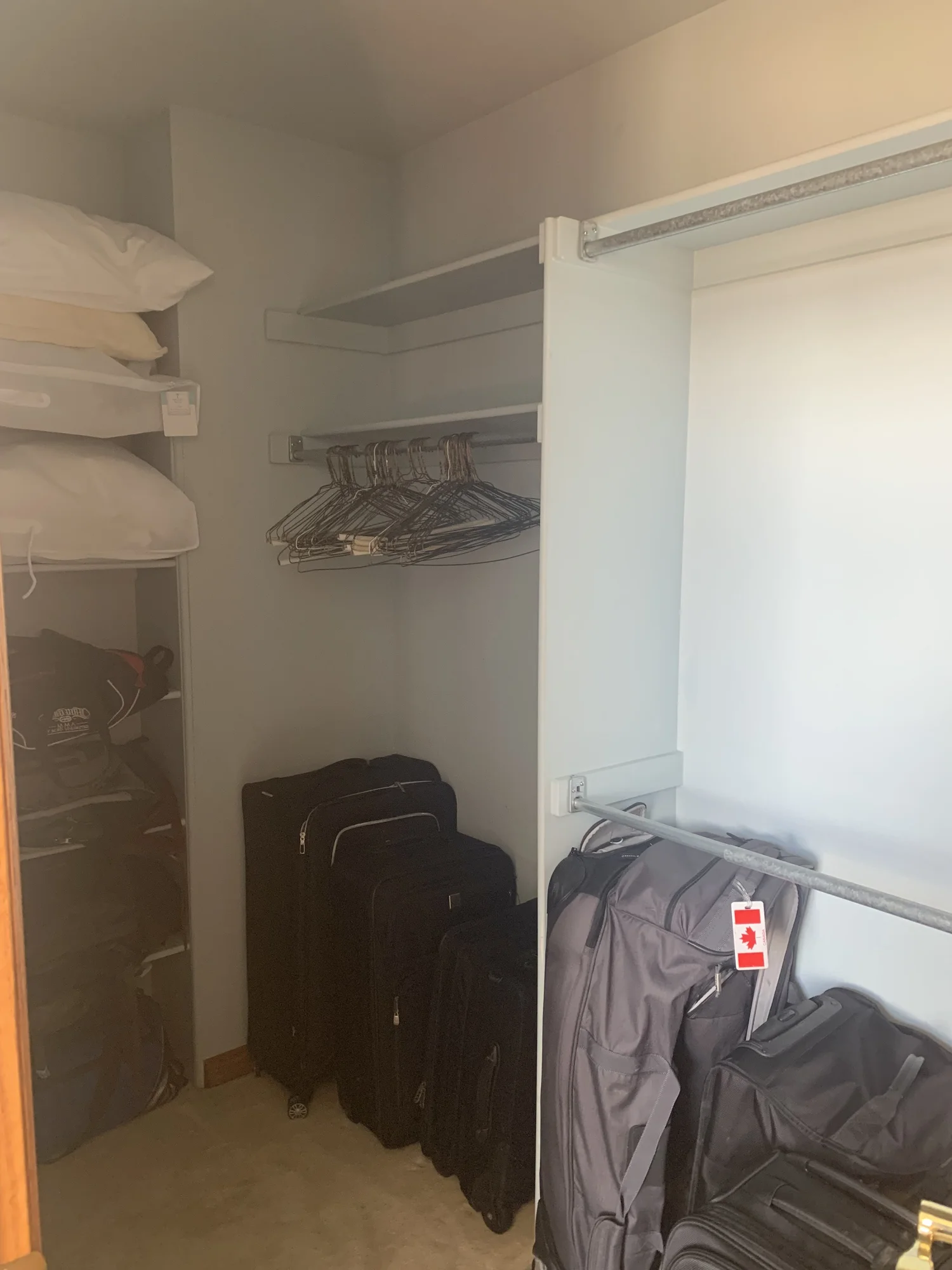 The walk-in closet that became the laundry