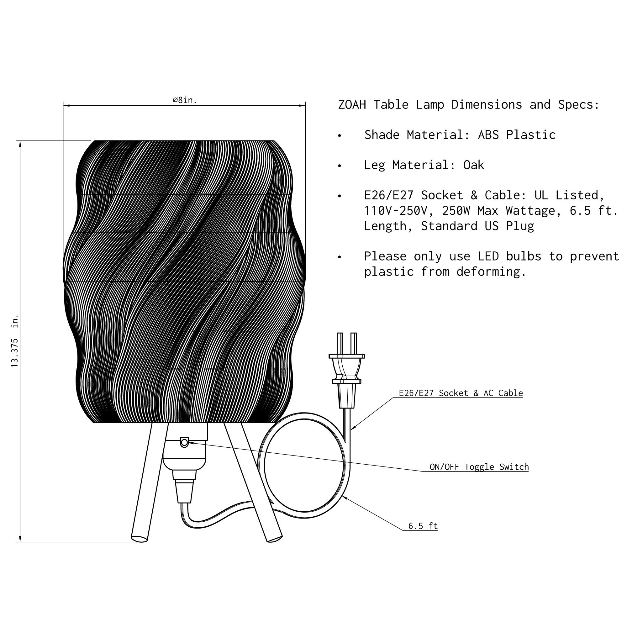 Zoah Table Lamp