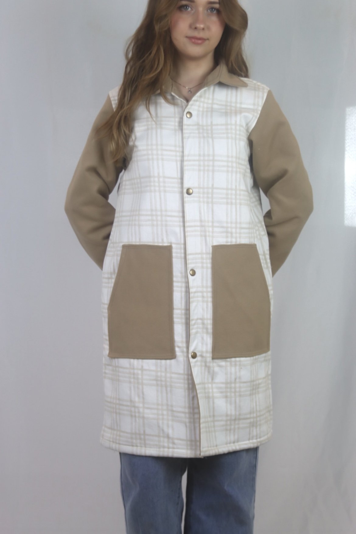 Autumn Plaid Long Coat