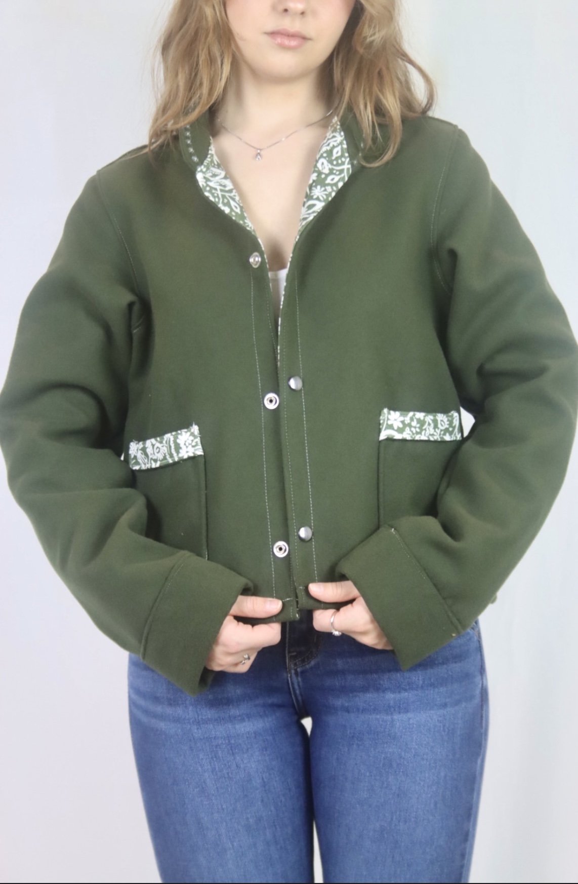Eucalyptus Green Cropped Coat