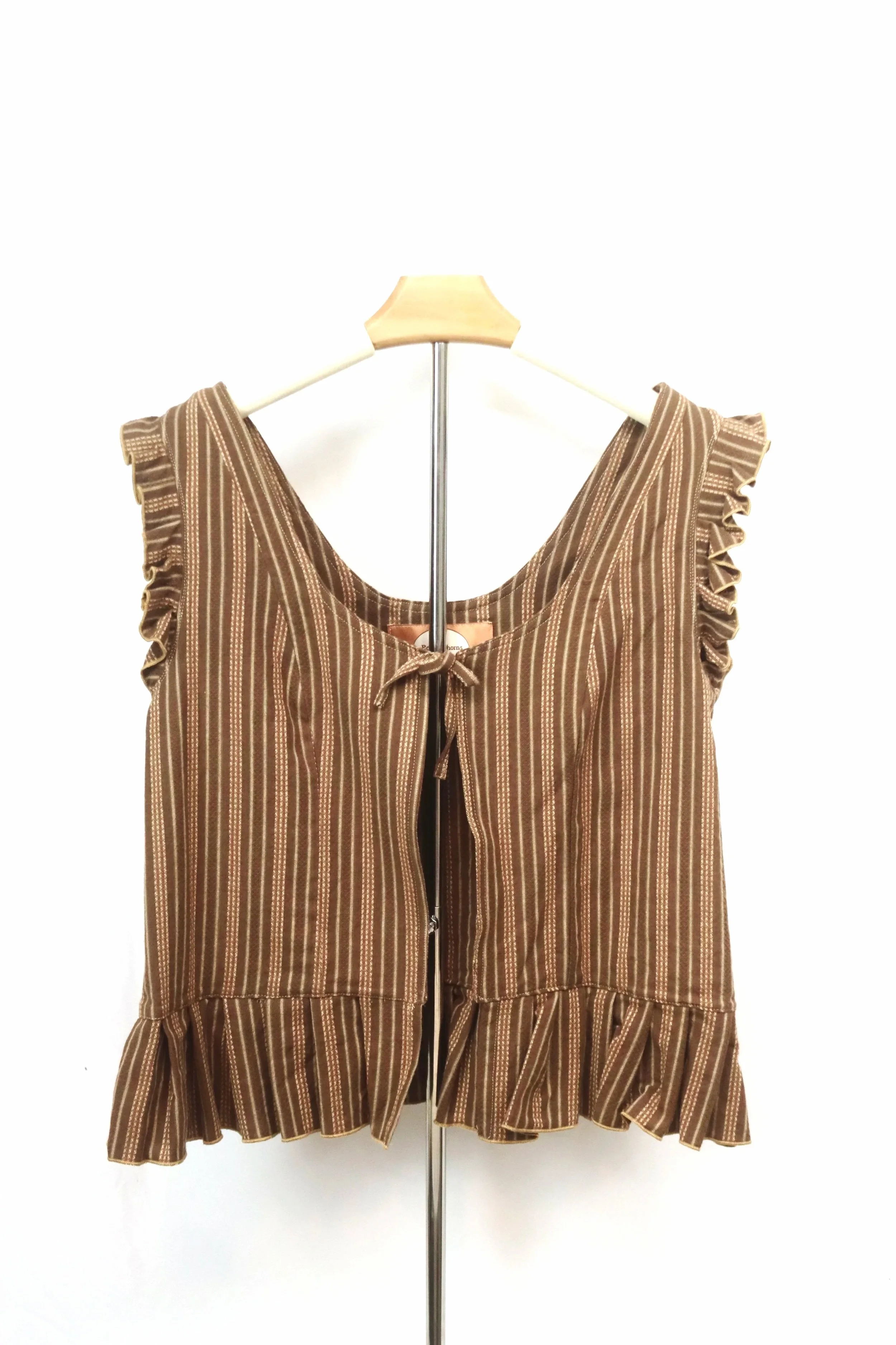 Brown Striped Katie Blouse