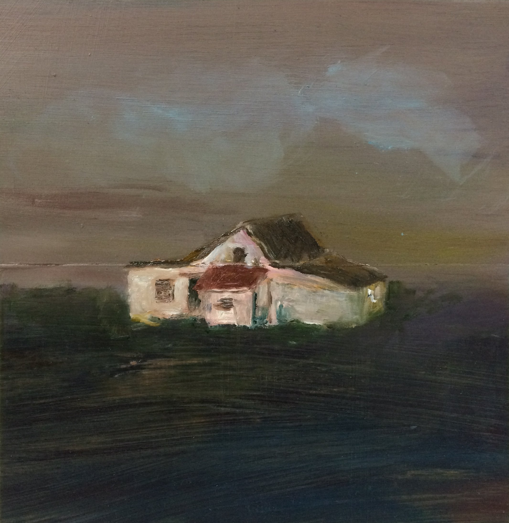 Ennen kuin mikään sinusta katoaa / Before I lose anything of you / oil on board / 20x20 cm
