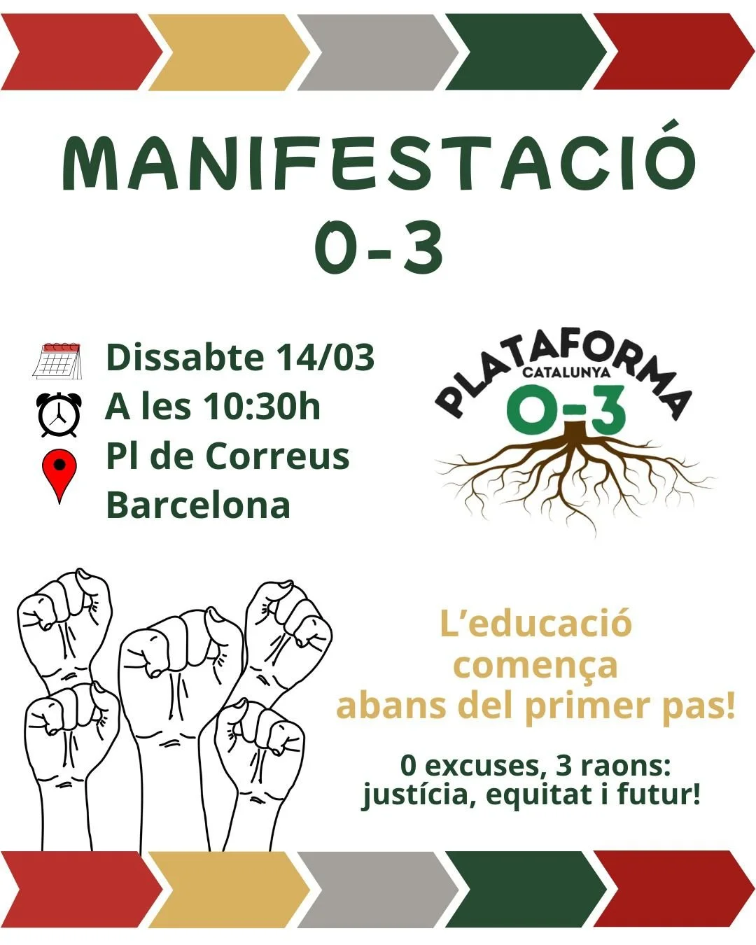 El 0-3 surt al carrer: per una educació digna