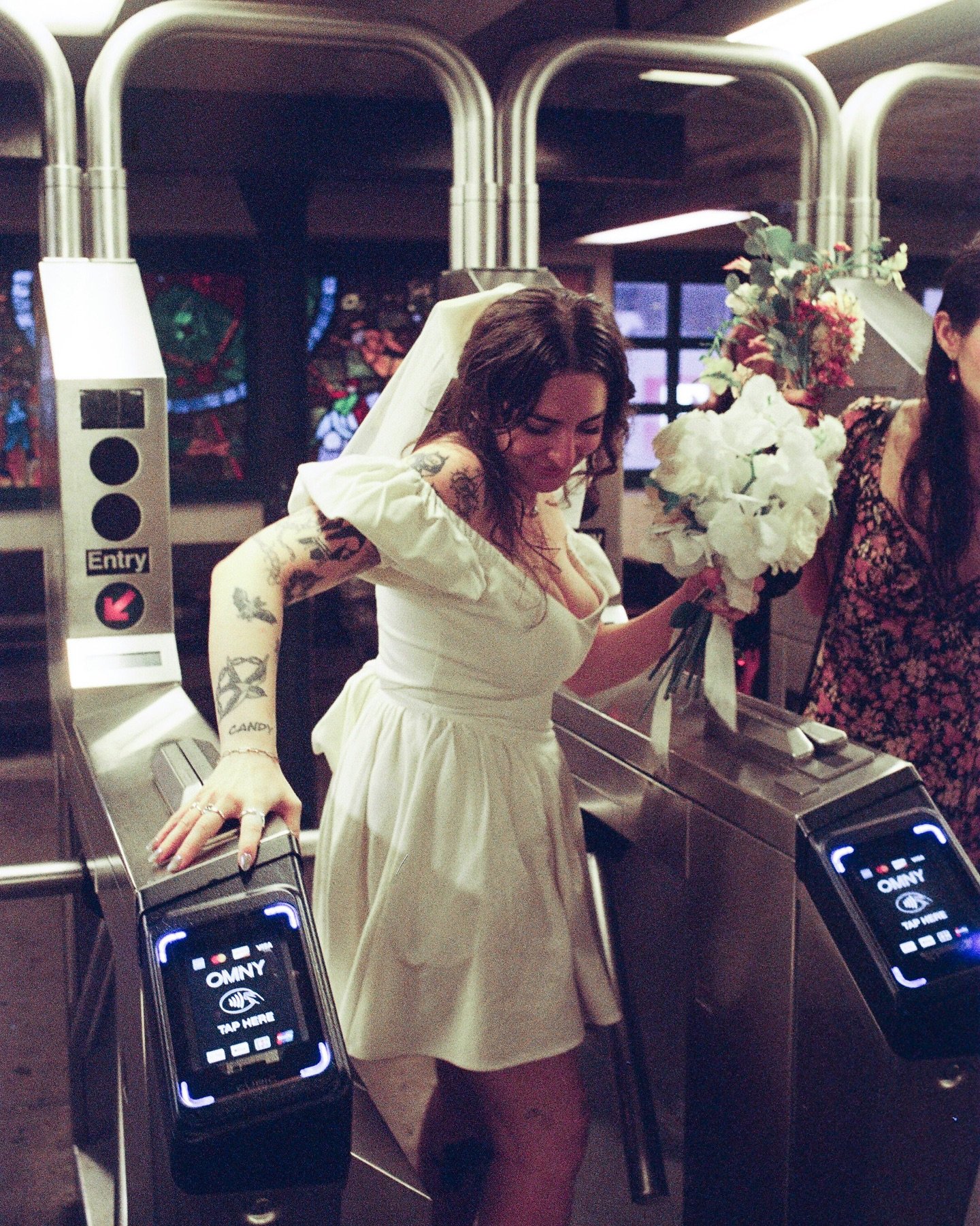 Love in transit with @resinhits and @hunterskankarelo 

Shot on @kodak film for @julesandfilm

.

.

#nycsubwaywedding #nycsubway #weddingfilmphotography #filmweddingphotography #kodak #shotwithkodak #minoltasrt303 #weddingphotography #nycfilmwedding