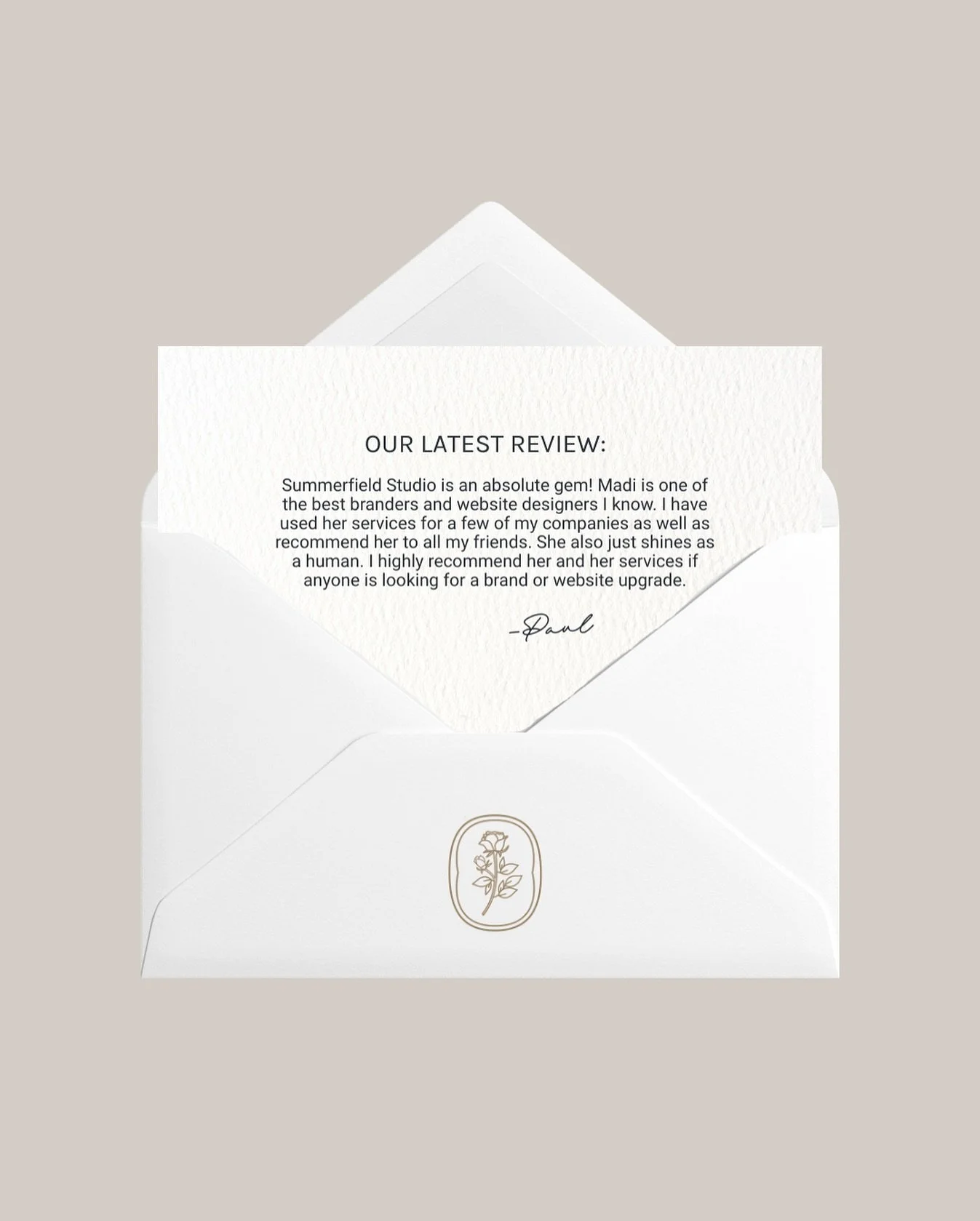 Cue the happy tears 🥹✨

It means the world when clients not only love their brand or website &mdash; but also feel seen, supported, and confident throughout the process. That&rsquo;s always the goal.

Huge thank you to this incredible client for the