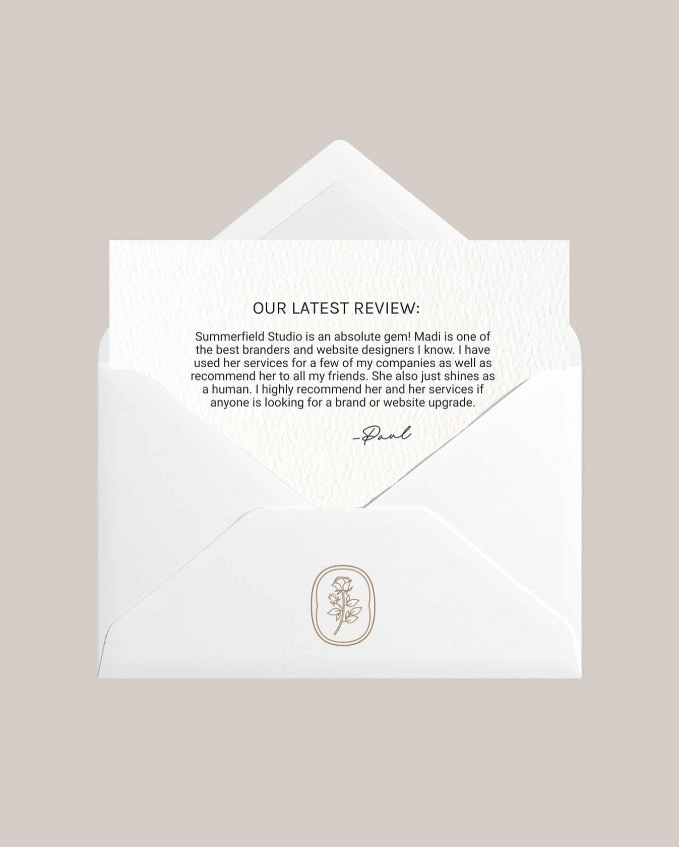 Cue the happy tears 🥹✨

It means the world when clients not only love their brand or website &mdash; but also feel seen, supported, and confident throughout the process. That&rsquo;s always the goal.

Huge thank you to this incredible client for the