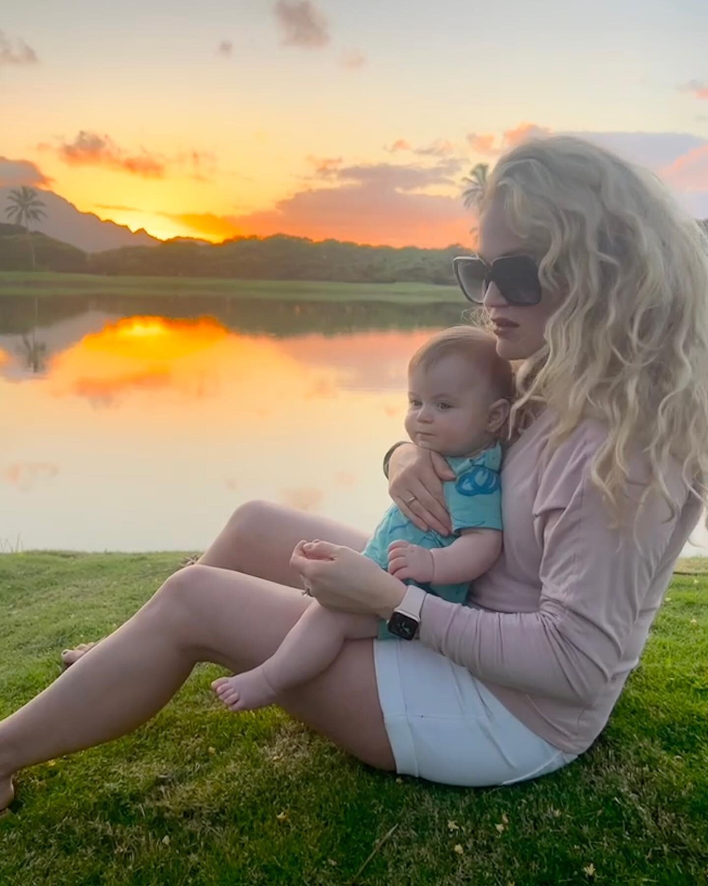 Flashback Friday to Hawaiian sunsets and little baby Rory