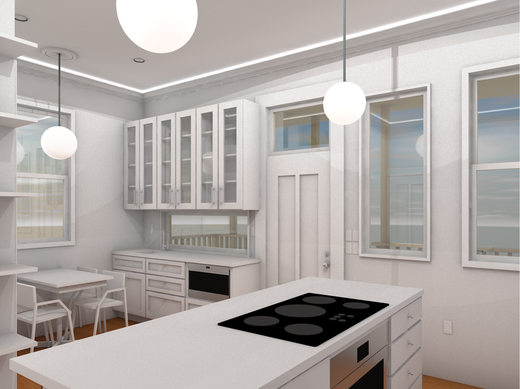 Interior Kitchen Perspective