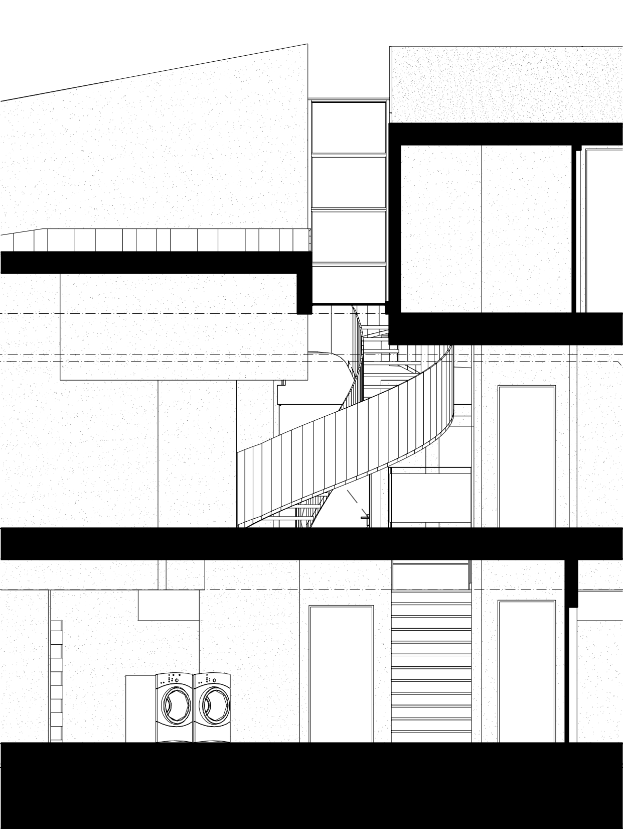 Kevan Hoertdoerfer Architects / Stair Elevation