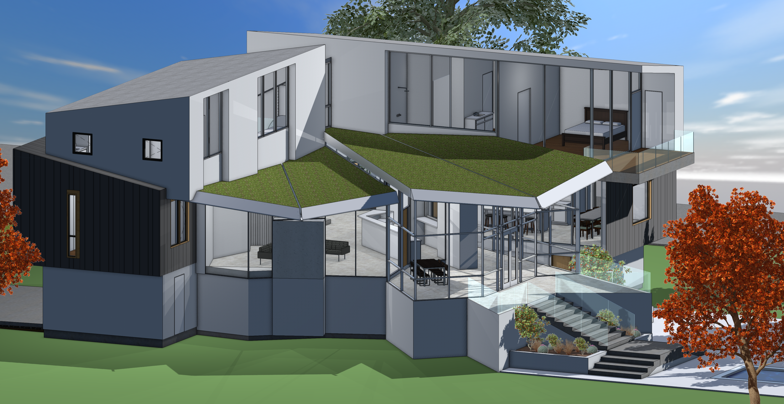 Kevan Hoertdoerfer Architects / Axonometric