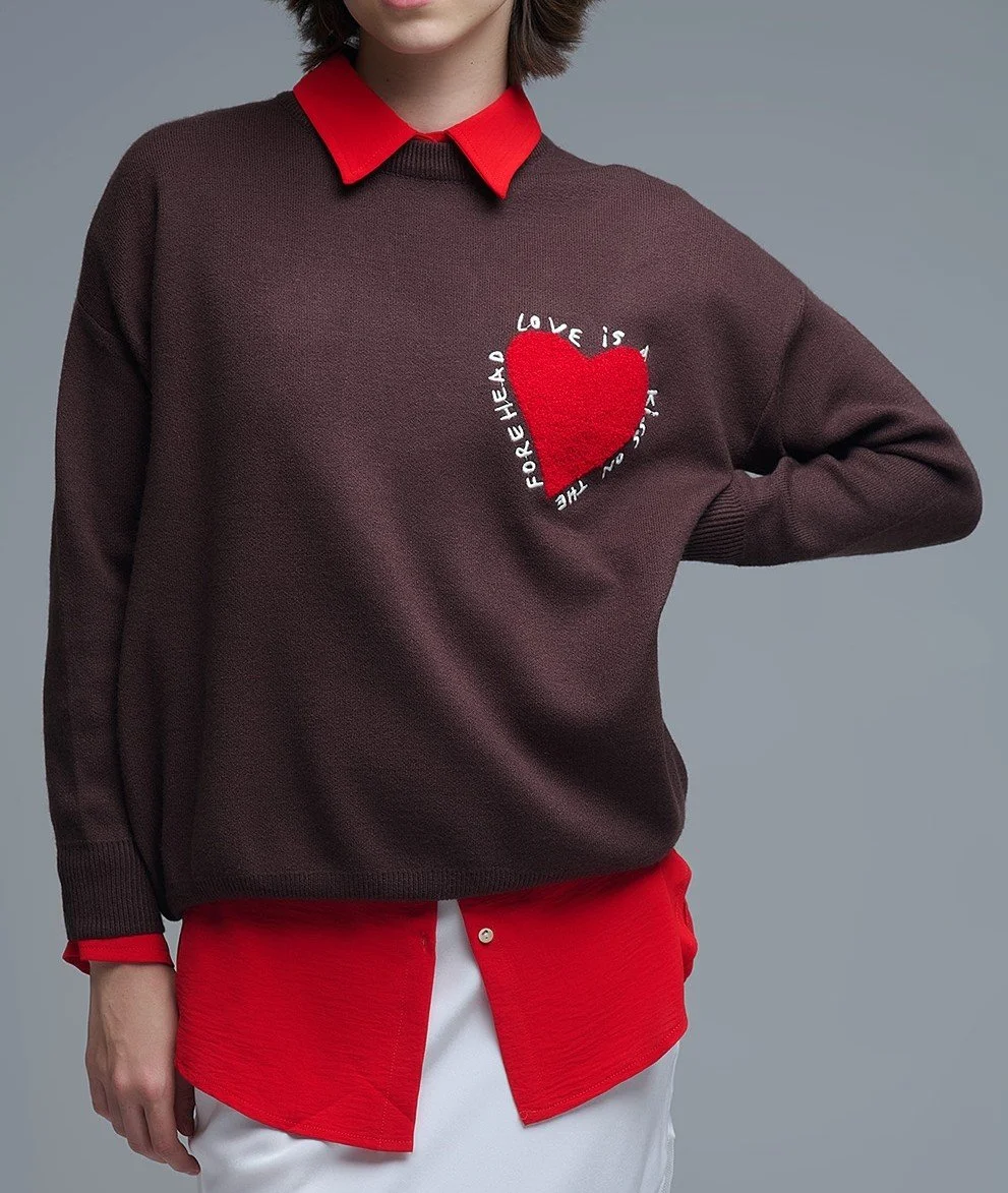 Embroidered Heart Sweater-Brown3.jpg