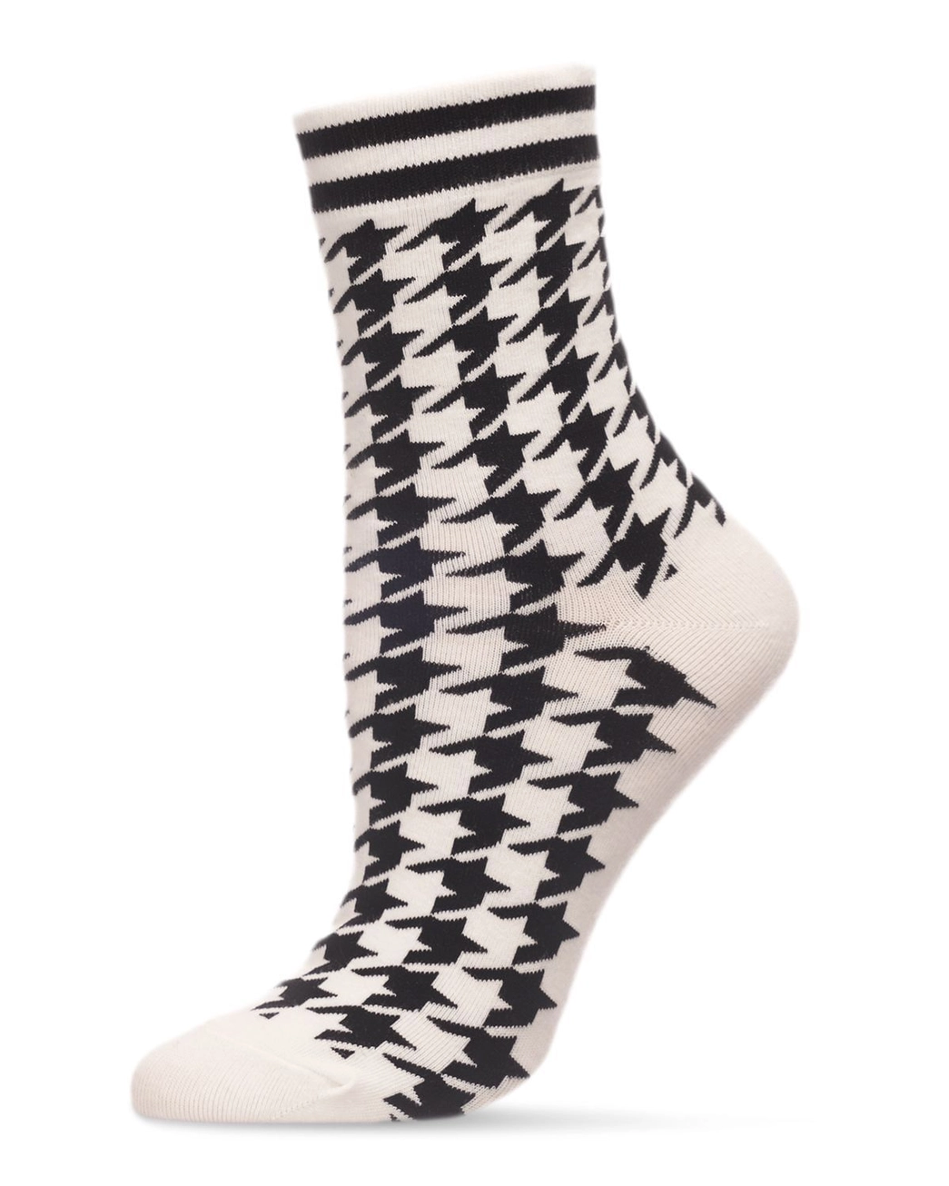 Houndstooth Crew Socks