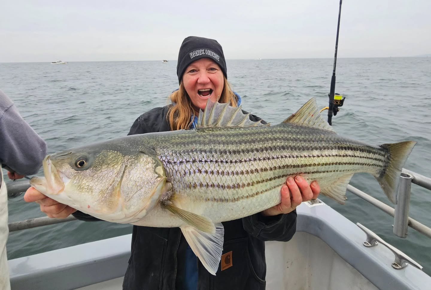 Steamed out this morning with a decent crowd despite the weather forecast. Ended up being a very nice day with little to no rain while we fished. Landed right on them first thing, with fast action right away. The first few drifts saw fish flying with