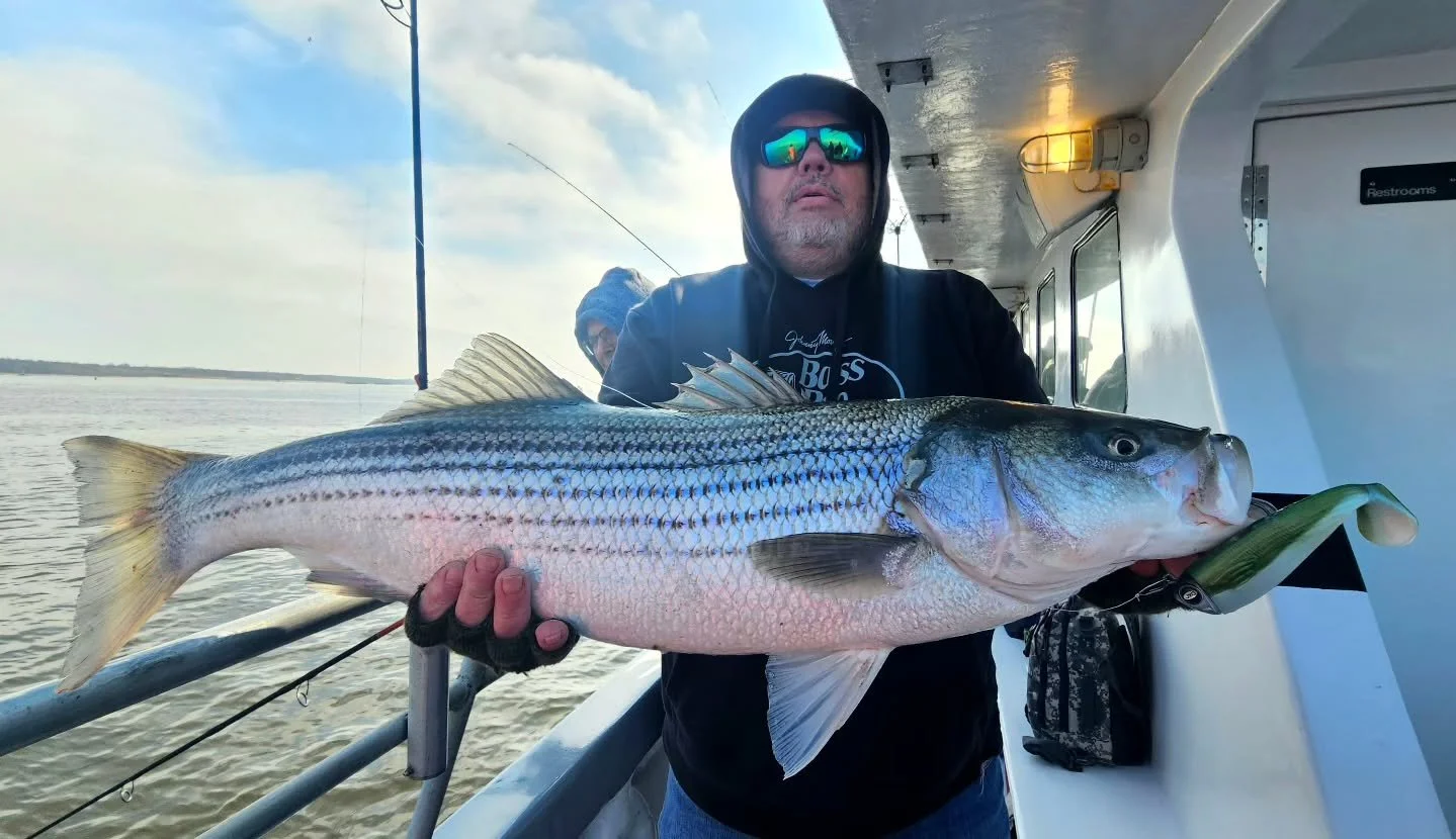 Now that was some fishing!!!!! All out mayhem to end the day today!!!🔥🔥🔥

After a slower morning of picking fish here and there on readings, we did some looking and landed on the absolute motherload of fish feeding on bunkers! Fantastic fishing wi