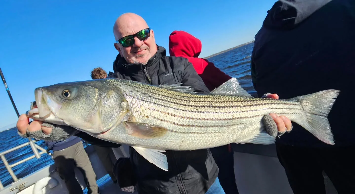 Left the dock an hour early this morning with a sold out crowd with high hopes. As soon as we got to where we left them yesterday, we had fish on immediately. Got a couple of good drifts out of it with a few fish on at a time, and then the boats foun