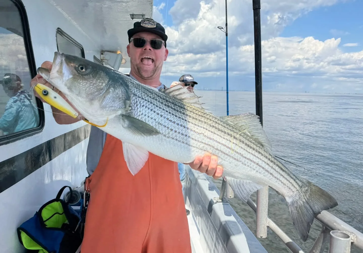 Finally, the weather and the fishing were on the same page today!!!! Fantastic weather and fishing! Found a load of birds and fish on top right out of the gate. Got 3 or 4 drifts out of it, with multiple fish on at a time around the boat. Once the bo