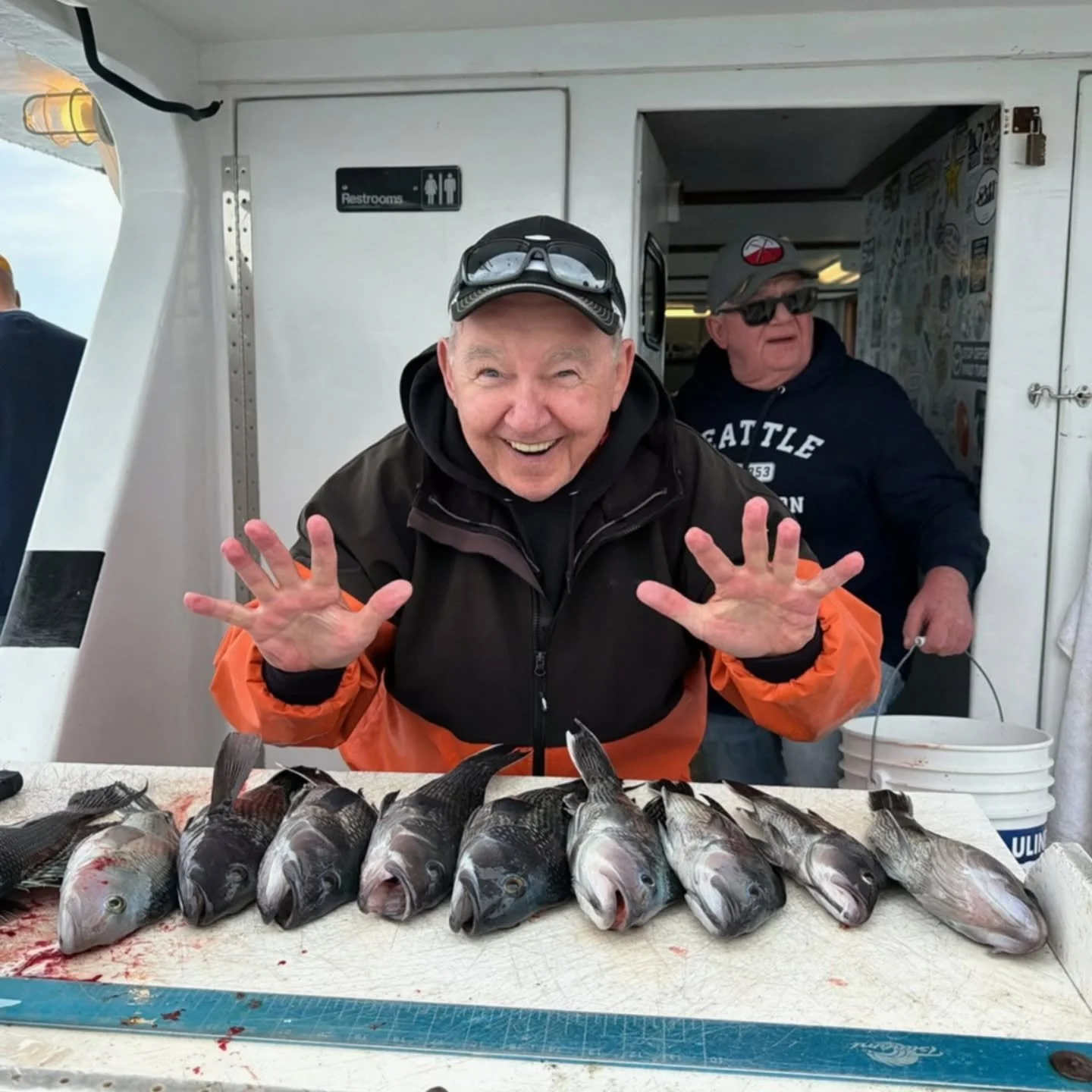 Full crush on the jigs today!! 
Steamed out this morning to where we left them biting yesterday. Took a few drops of picking a handful of keepers through millions of shorts, but once we landed on them it was game on. Double headers were flying on bot