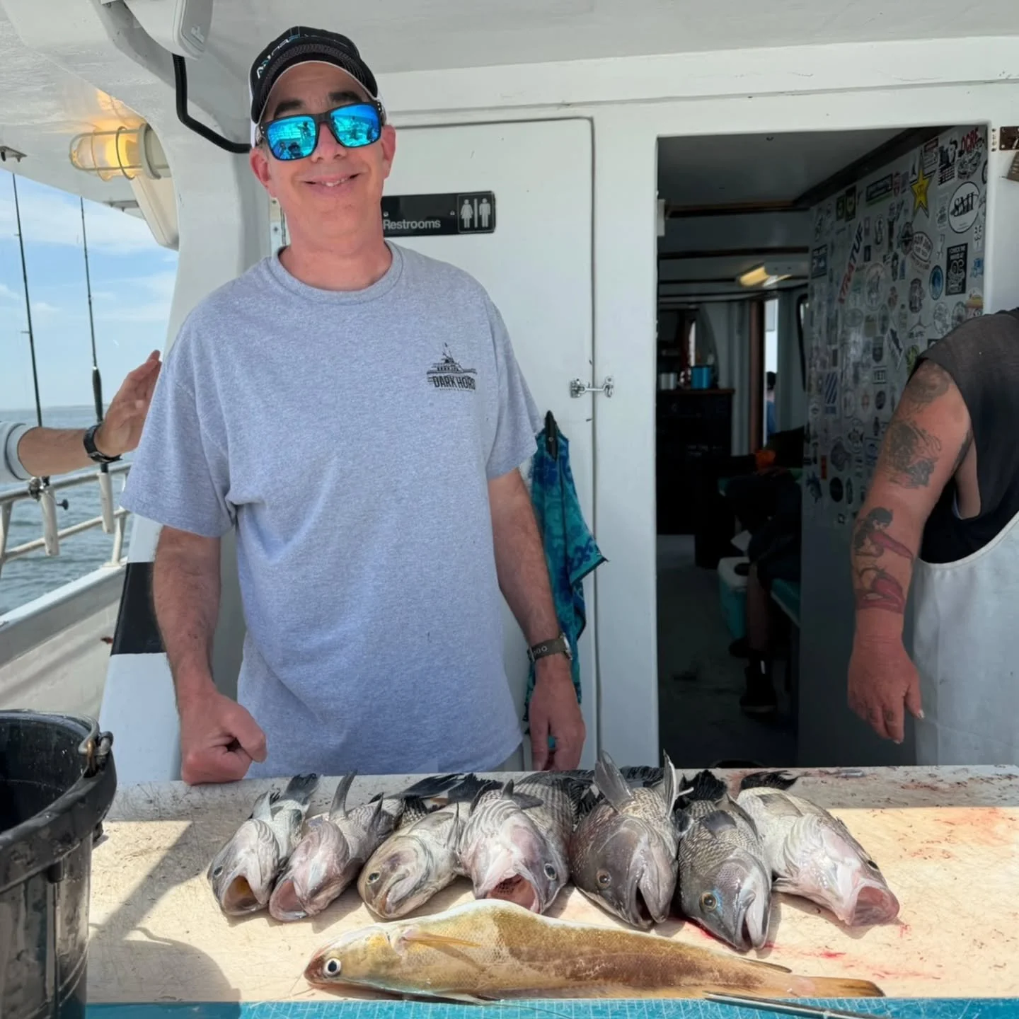 Got out this morning with a good crowd after the past couple days of great fishing. Headed right to where we've been fishing to find a barren wasteland. Little to no readings and very few bites. Didn't give it much time, took a ride and found some li