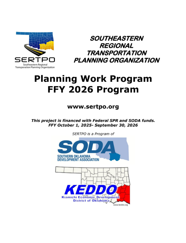 SERTPO Releases Draft FFY 2026 Planning Work Program for Public Review