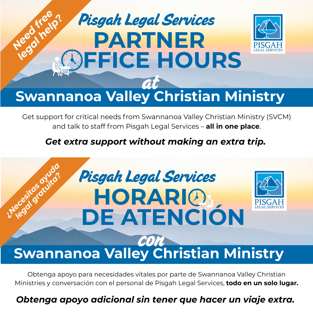 Free Legal Help with Pisgah Legal Services!