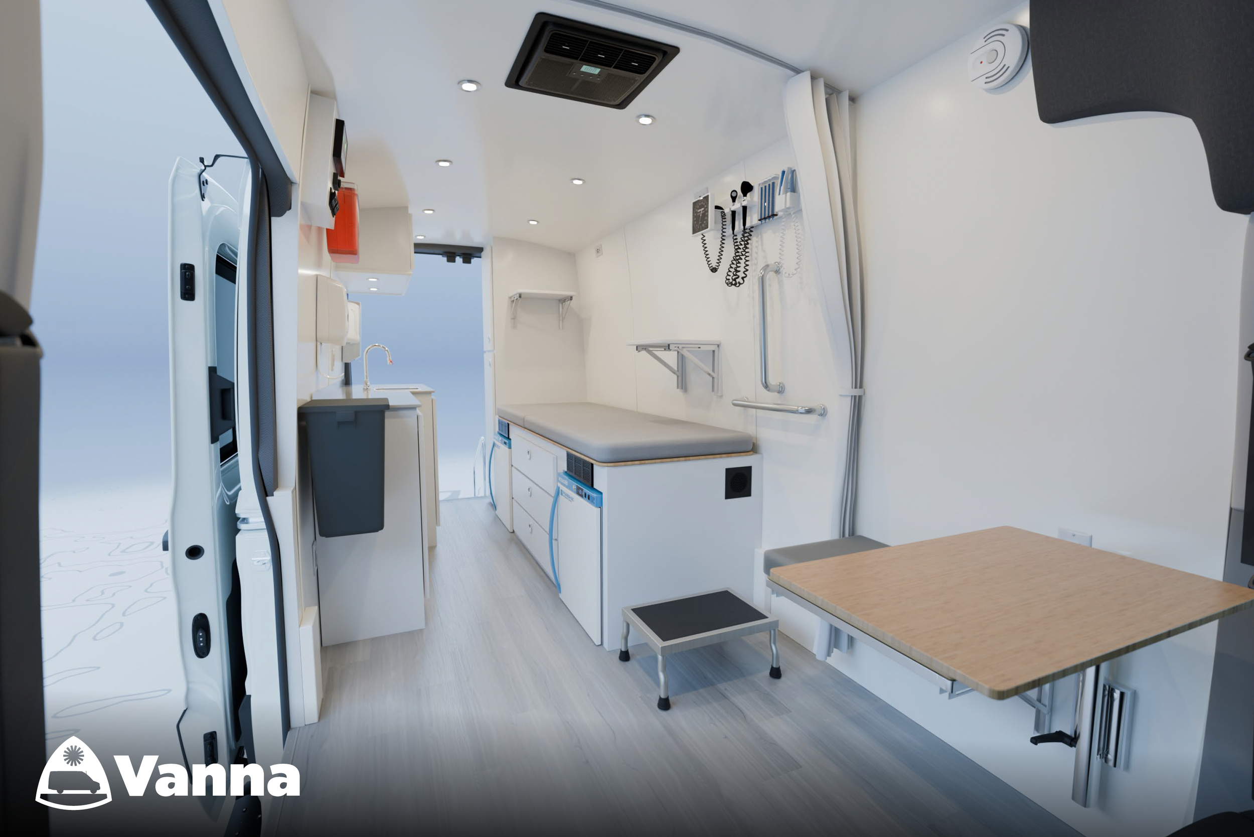  A digital mock-up of SVCM NeighborCare's new mobile medical unit. SVCM will kick off fundraising for the new mobile medical unit at its 50th Anniversary Celebration on July 24, 2026. 