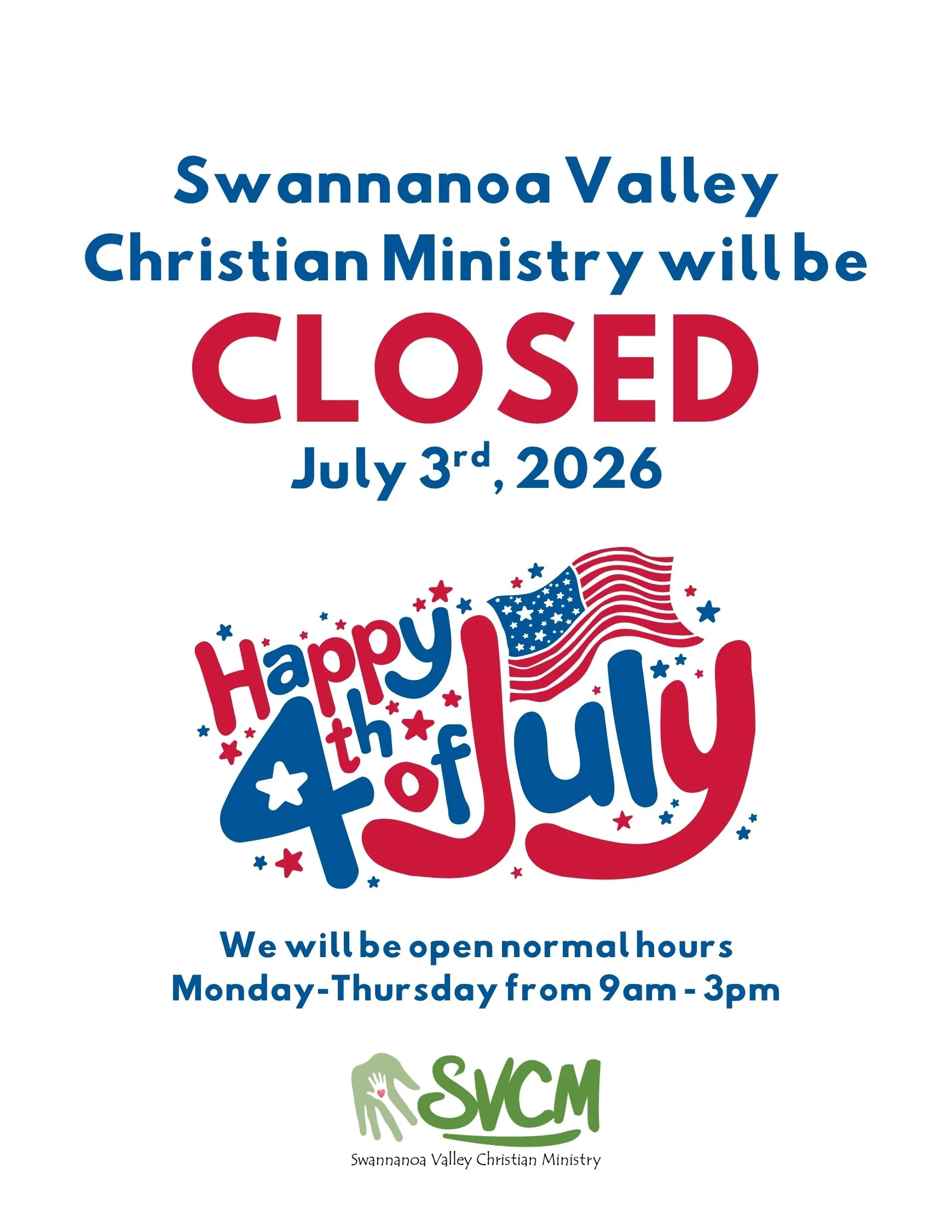 SVCM CLOSED for Independence Day Holiday