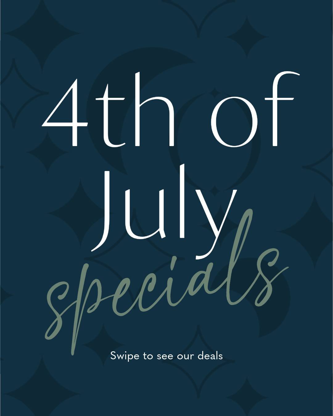 Client Appreciation Days with these spectacular Dyad offers for the 4th of July! 

Have the day off? Looking for something special to do?

JULY 4th &amp; JULY 5th

50% OFF WELLNESS SESSIONS

FREE SERVICES:
- SOUND BED
- VIBRATION PLATE
- LIGHT THERAP