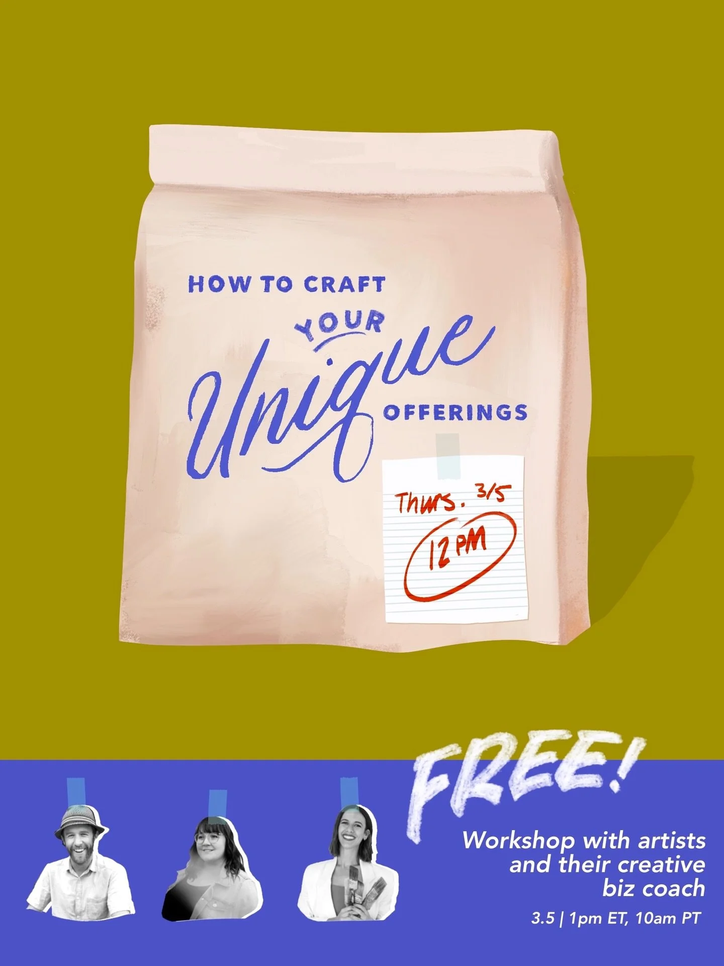 What does your mixed bag of business offerings look like? What kind of creative snacks are you putting together to present the perfect meal to your dream client? Honestly, I want to know about your literal favorite snacks too, but for an hour next we