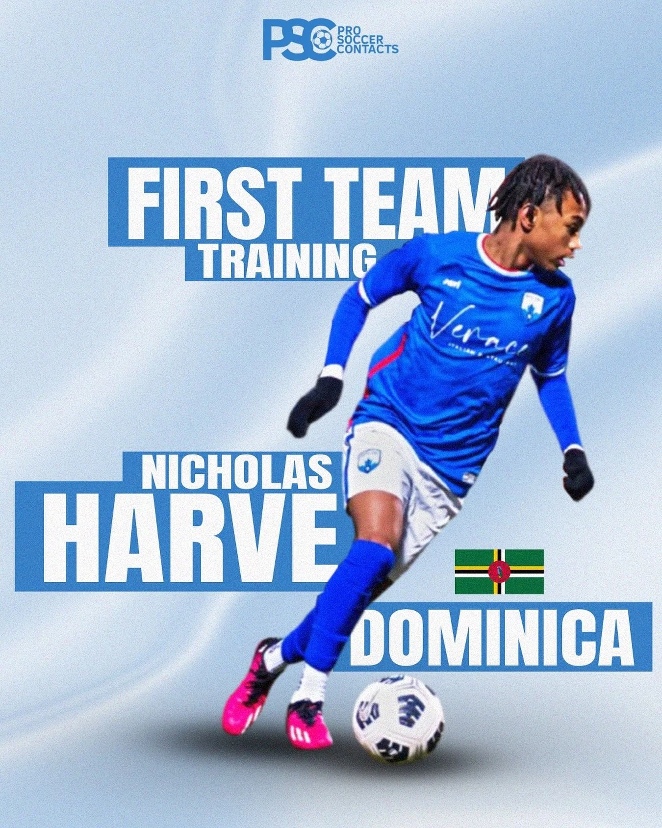 NICHOLAS HARVE NATIONAL TEAM TRAINING 🇩🇲🔥

Nicholas recently trained with the Dominica Senior National Team, massive experience for a young player at his stage. 🇩🇲💪

A creative and tricky attacking midfielder and winger currently playing at nat