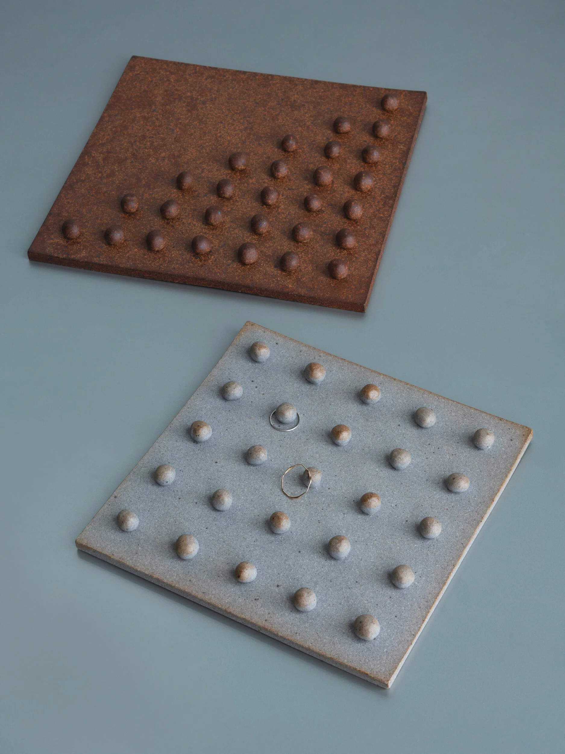 Tray as Timetable Series
Julie Cloutier
Unglazed high-fire stoneware
6.75” x 6.75” x 0.375”
Additional versions available