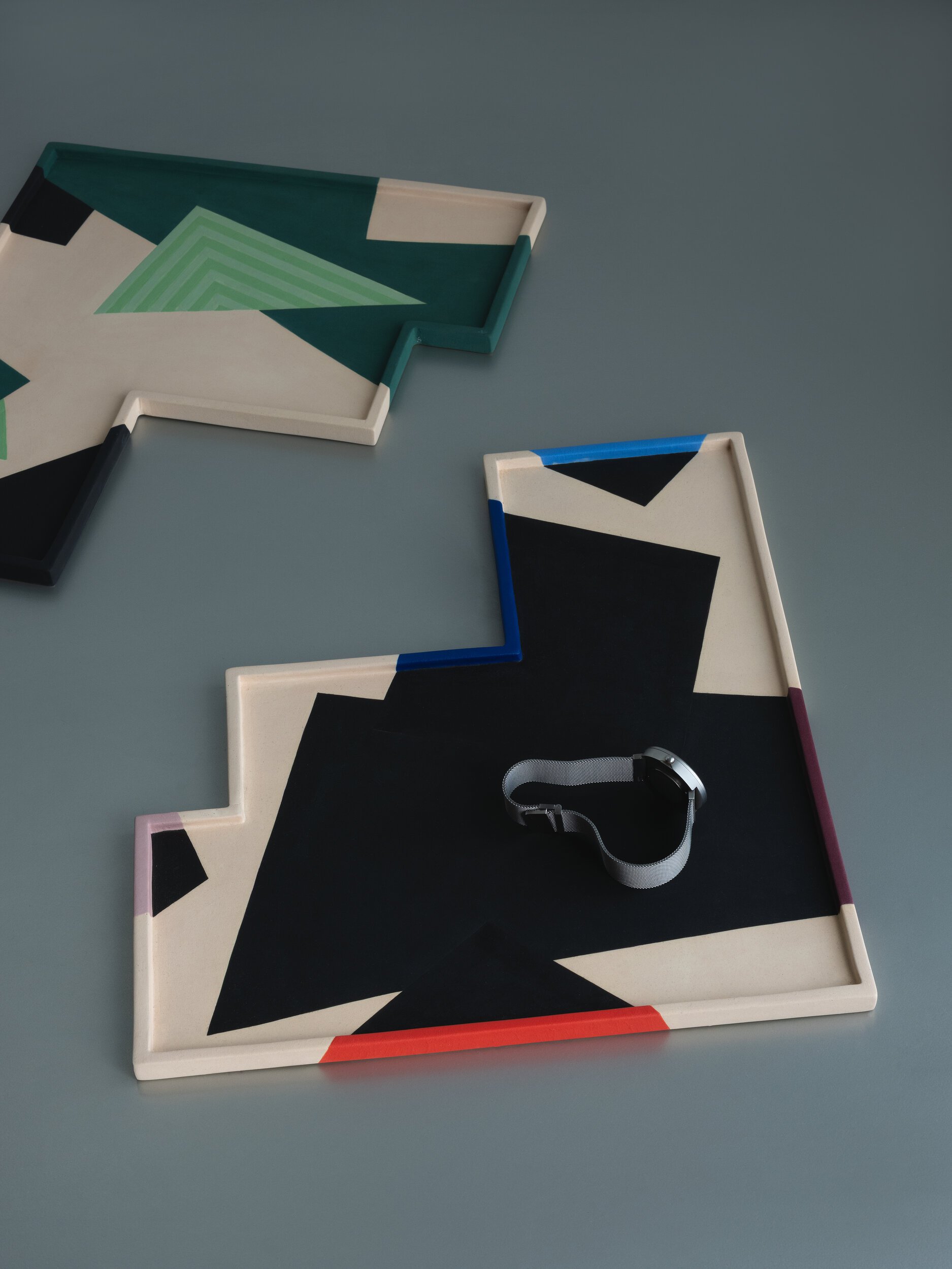 Intersections Series
MISKA STUDIO
Stoneware clay, underglazes
12.5” x 14.25”