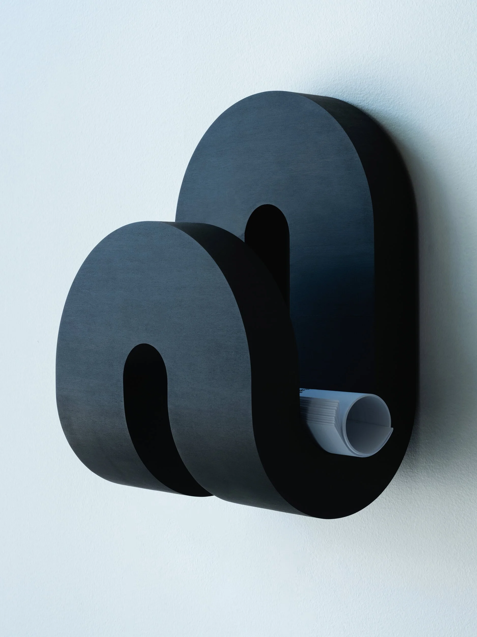 Offset Conduit File
John Ruszel
Plywood, veneer, black oil
finish
12” x 8.75” x 6.5”