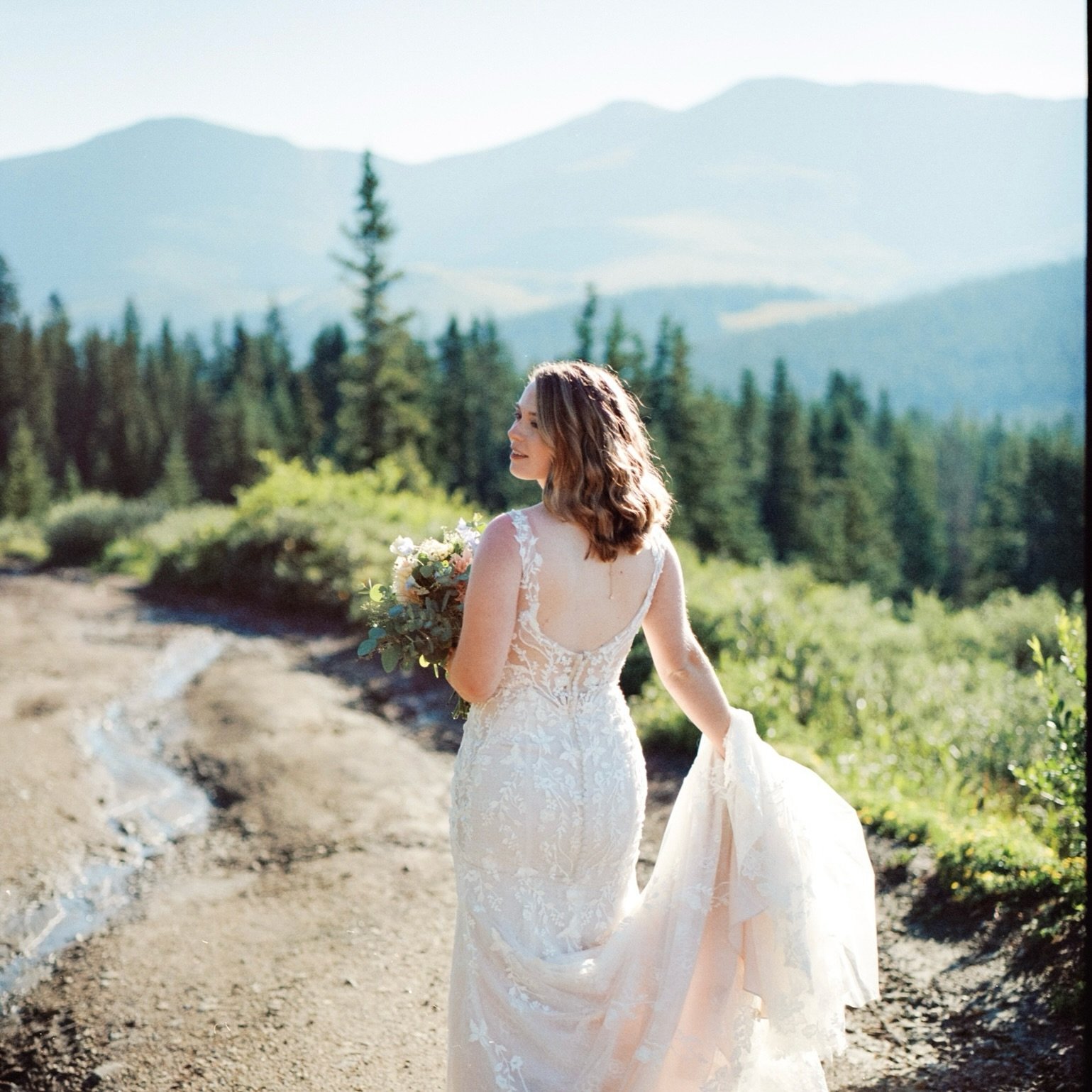 Miss Madelyn on her wedding day. 120 film. 

#Coloradoelopementphotographer #coloradoelopement #elopementphotographer #microweddingphotographer #pnwelopement #pnwelopementphotographer #utahelopement #utahelopementphotographer a film mountain sunrise 