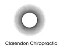 Logo of Clarendon Chiropractic with a circular emblem and text