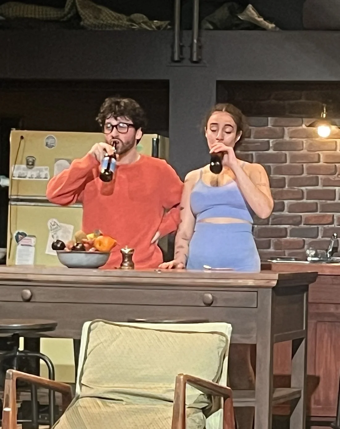 5.5 billy and emma drinking.JPG