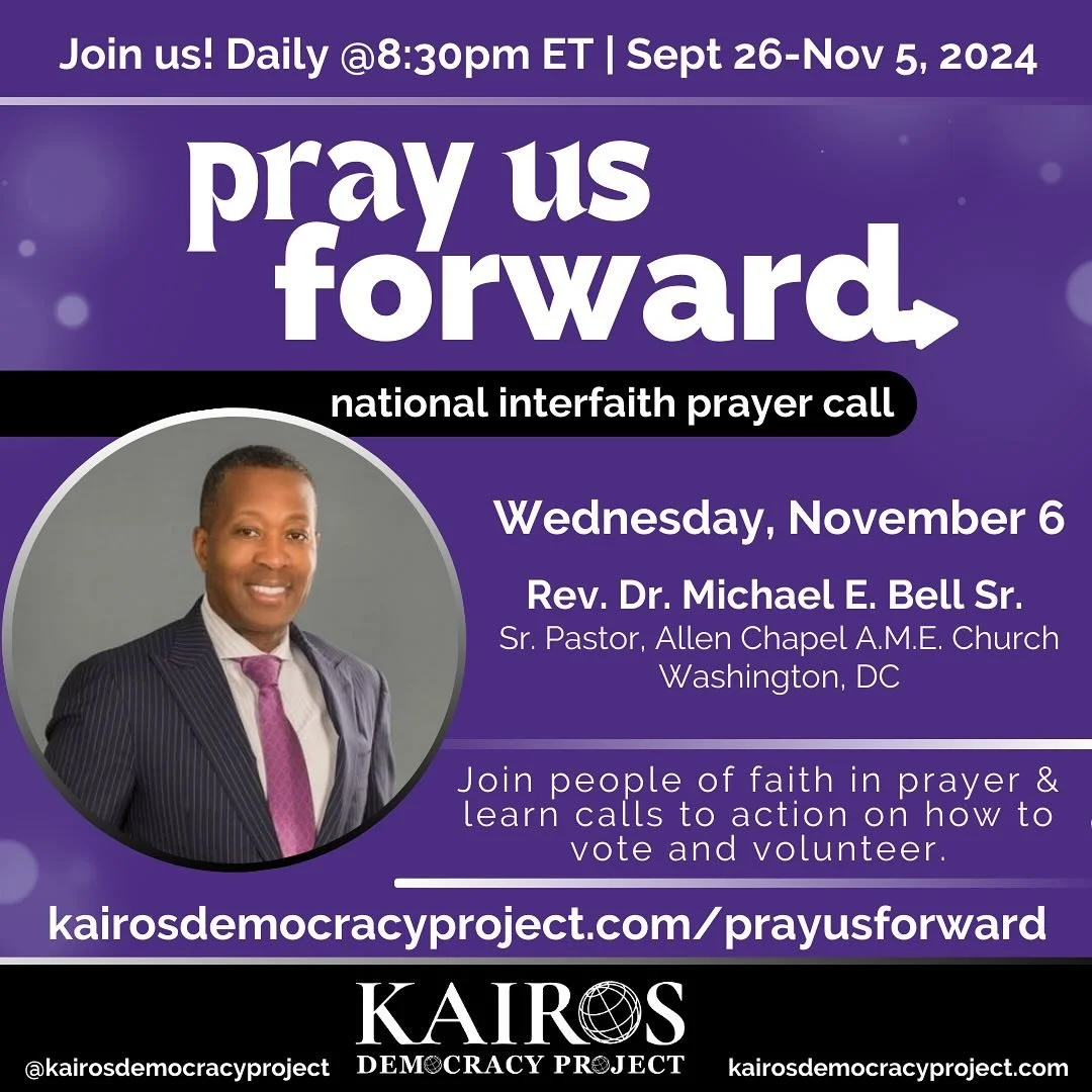 Tonight at 8:30pm ET, Rev. Dr. Michael E. Bell Sr. will be leading a special prayer call as part of the 40 Days of Prayer initiative! Join us for a moment of reflection, prayer, and action as we uplift critical issues impacting our nation. It is our 