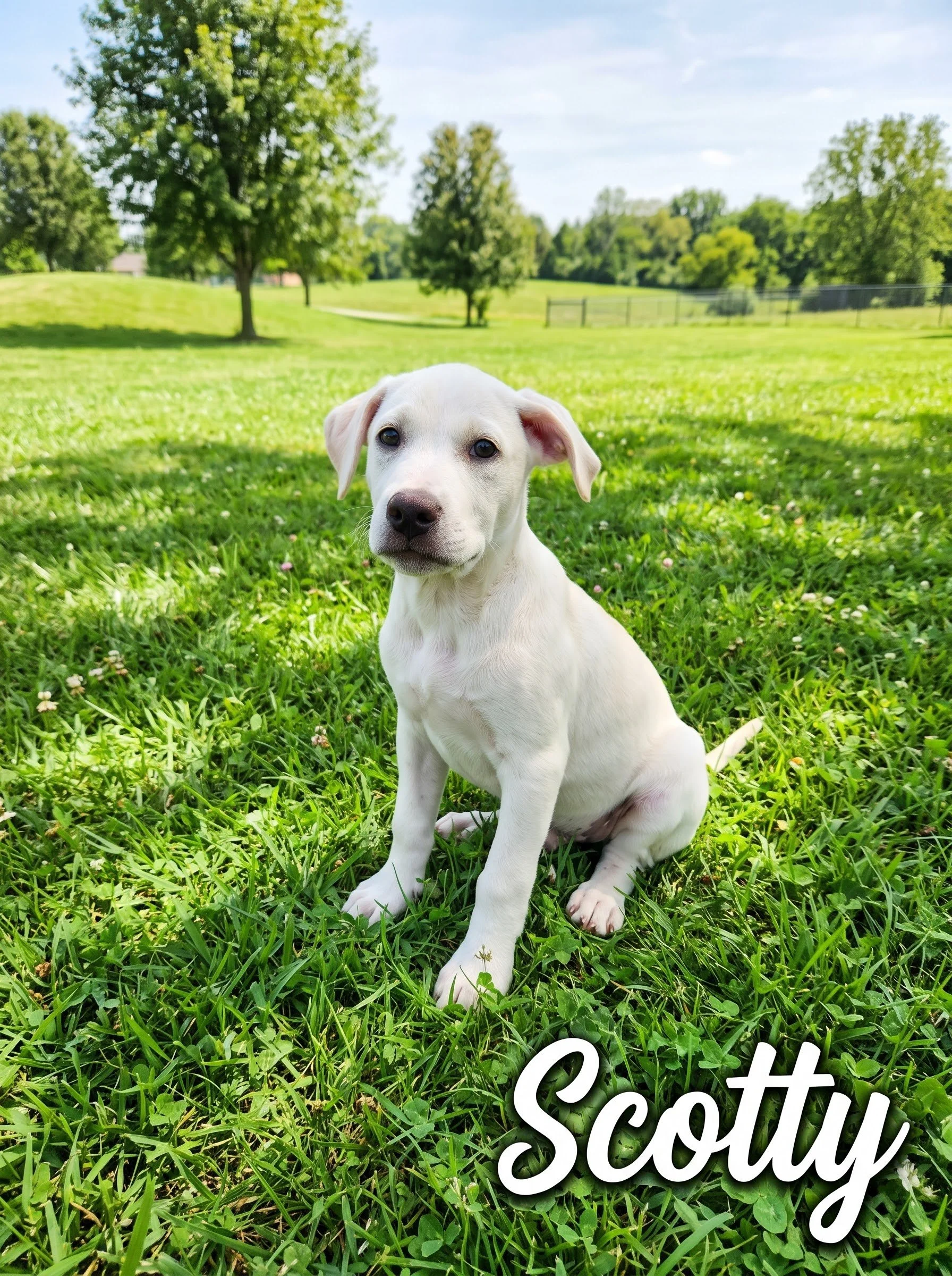 Scotty is now 10 weeks old and is a male. He has had all of his vaccinations., but to young yet for neuter and rabies shot.
Scotty is currently 20 pounds
Loves water. 
Mamma is a Chocolate Lab Daddy unknown.
Doggie door trained
99.9% housebroken