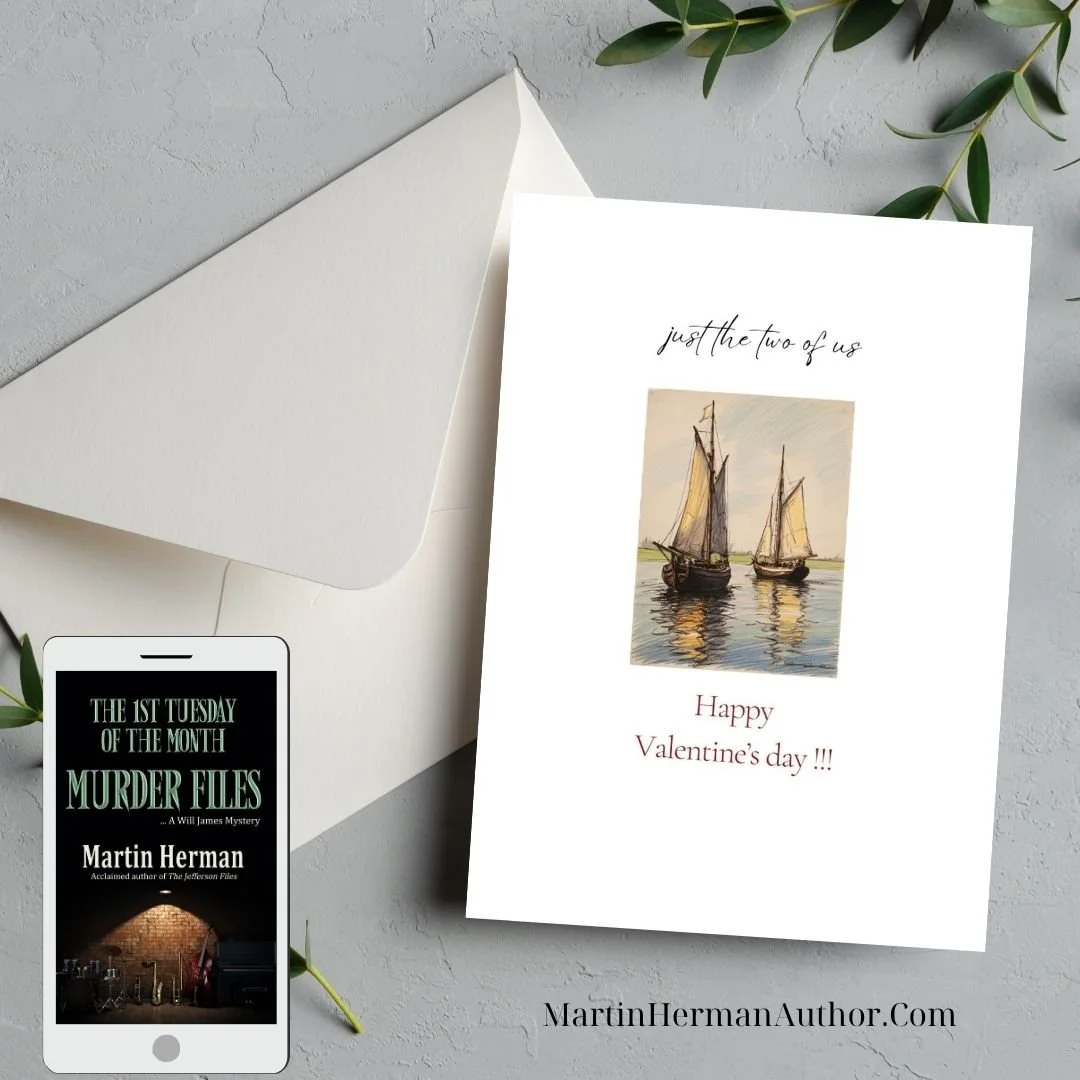 1st Tuesday of the Month Murder Files Audiobook Greeting Card - Valentine's Day